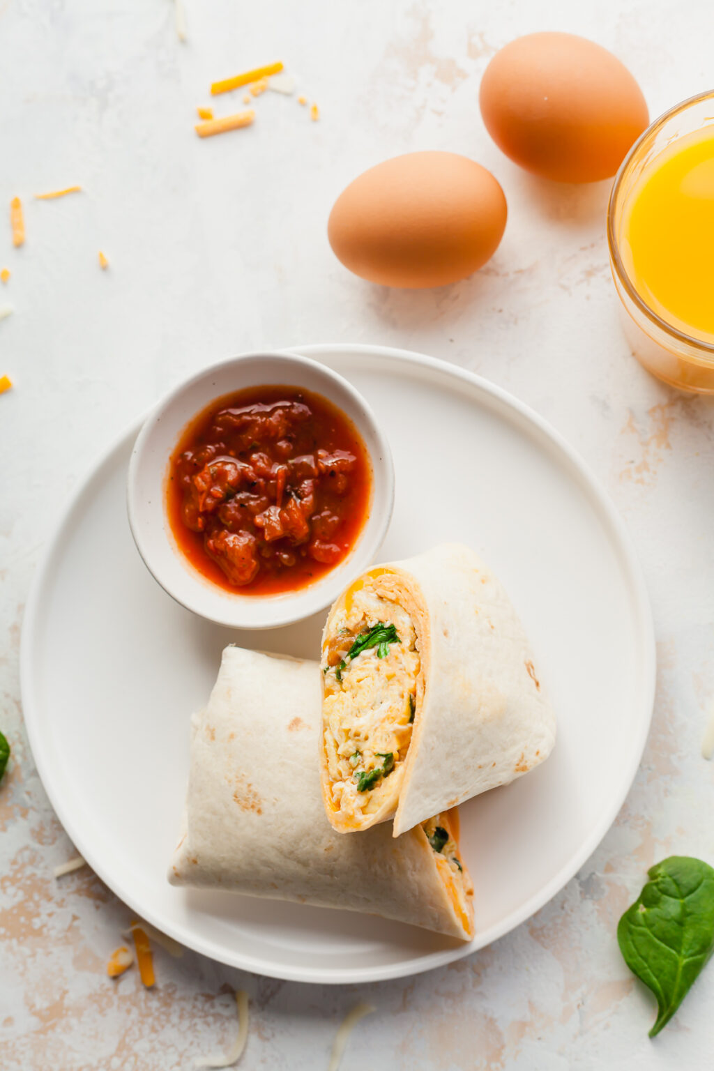Five Minute Vegetarian Breakfast Burrito The LiveIn Kitchen