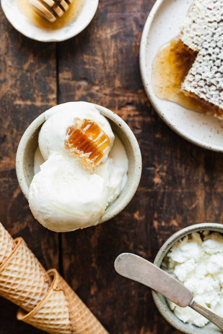 Goat Cheese and Honey Ice Cream The LiveIn Kitchen