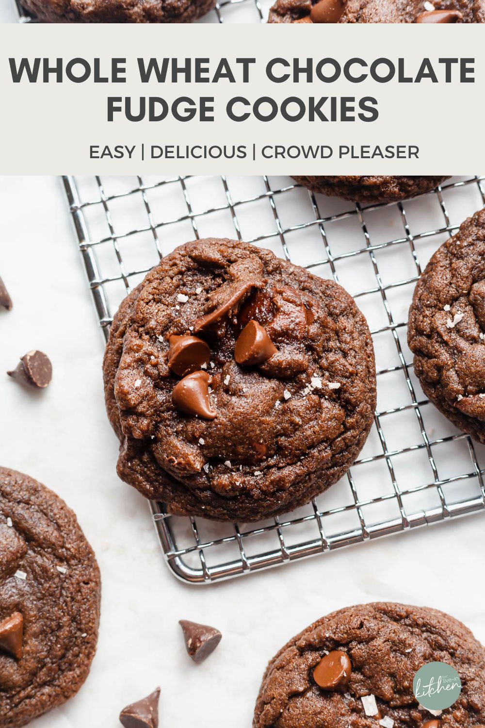 Whole Wheat Chocolate Fudge Cookies The LiveIn Kitchen