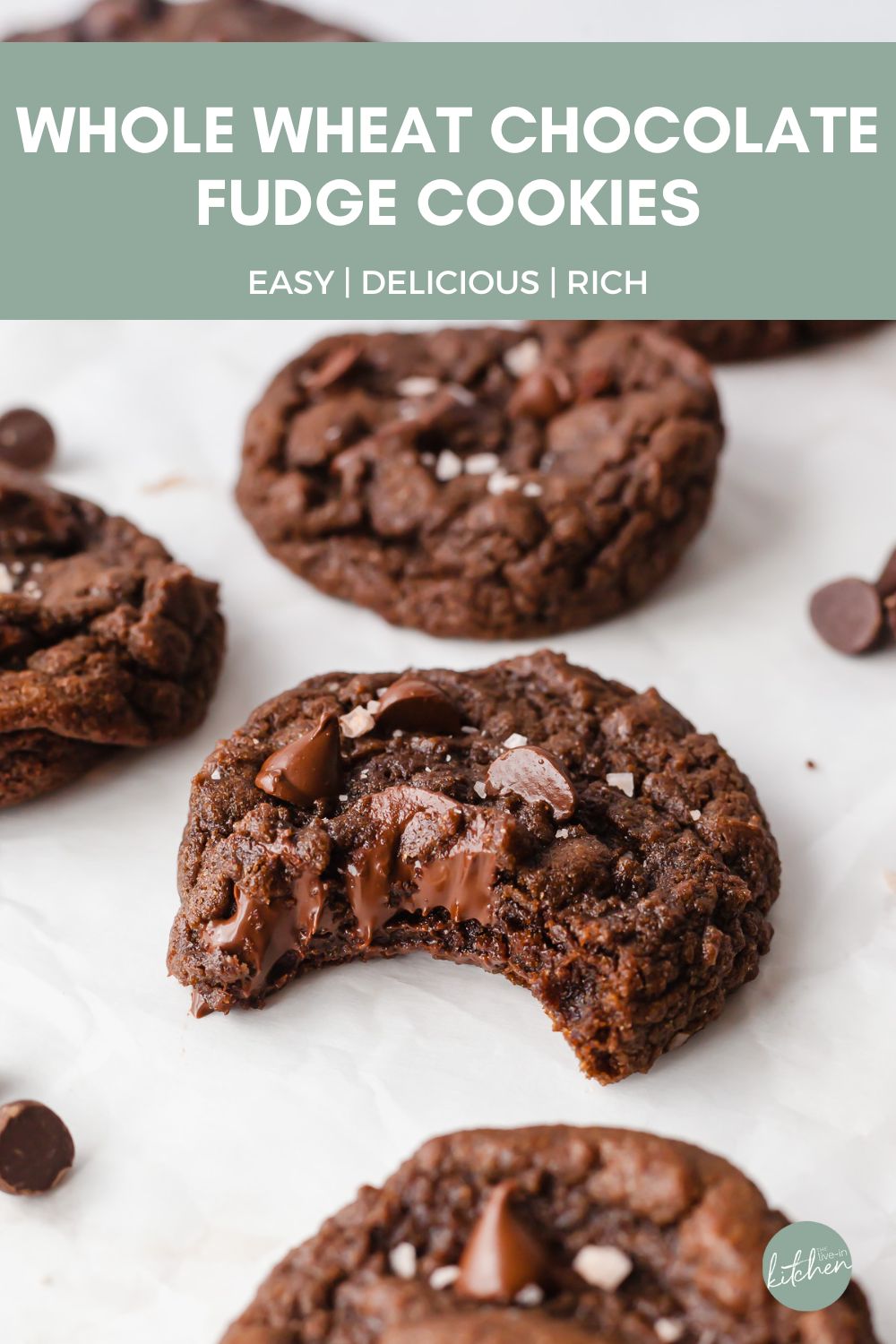 Whole Wheat Chocolate Fudge Cookies The LiveIn Kitchen