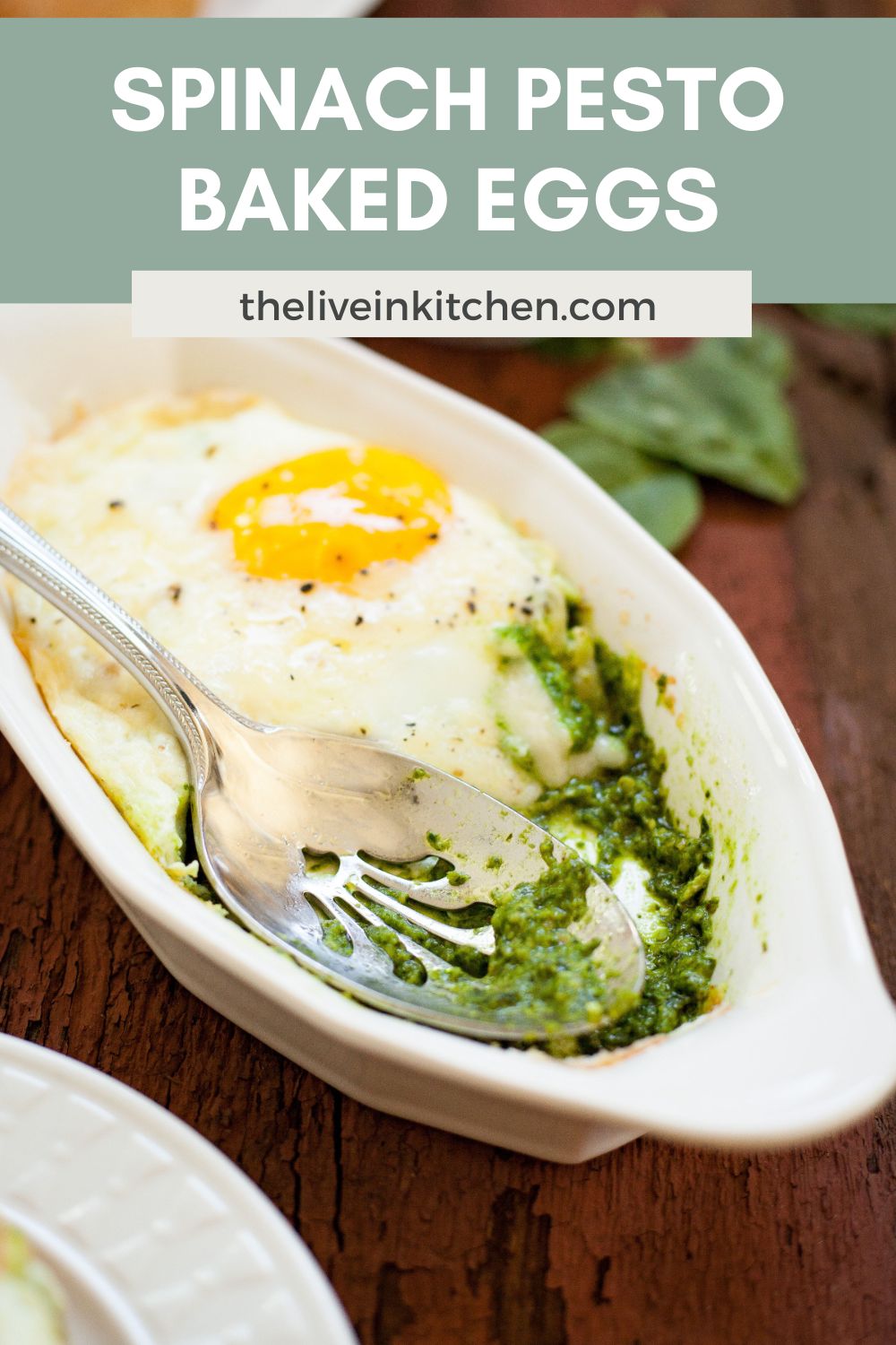 Spinach Pesto Baked Eggs The LiveIn Kitchen