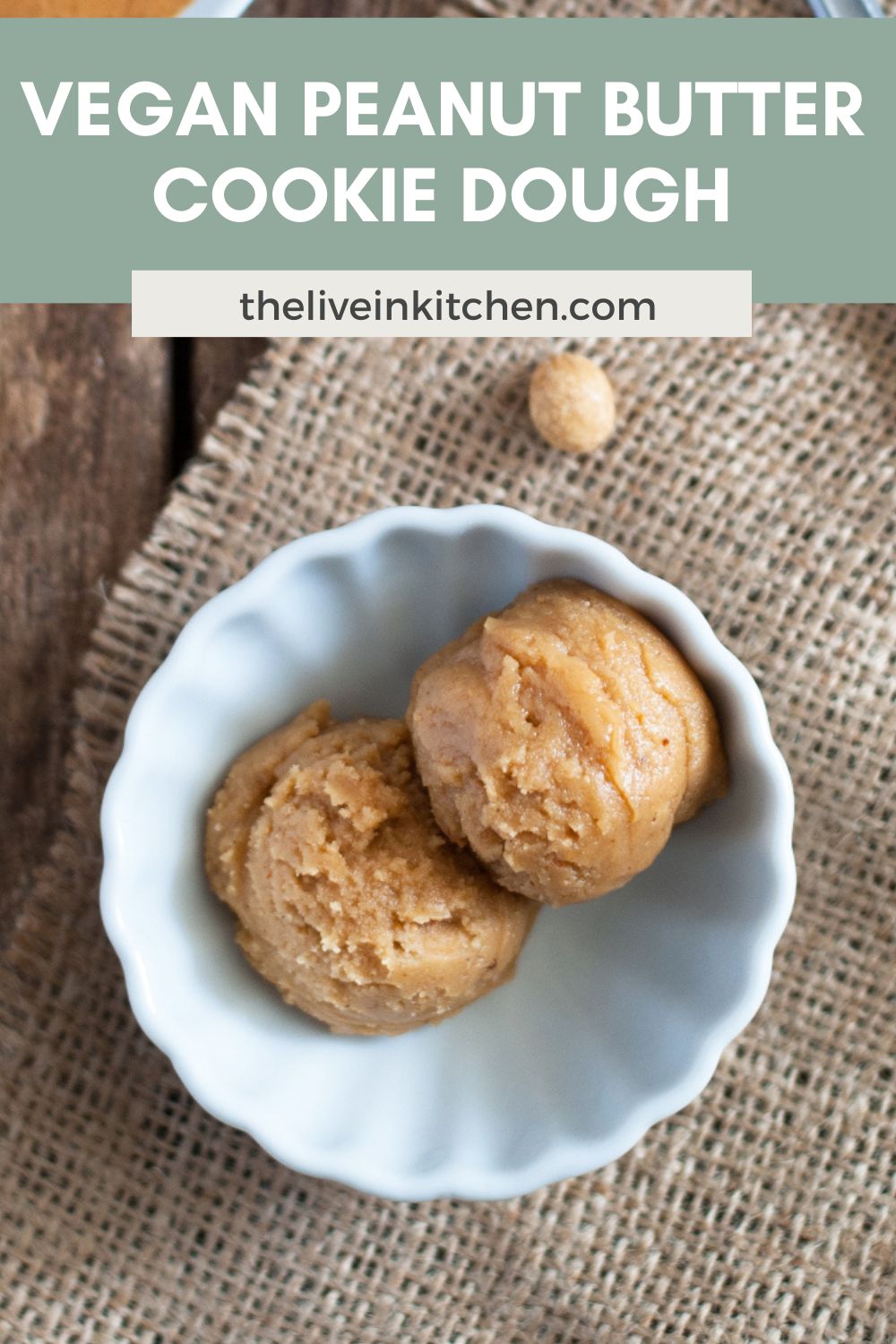 Single Serving Edible Peanut Butter Cookie Dough {Video!}