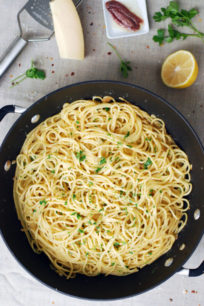 Lemon Anchovy Spaghetti The LiveIn Kitchen