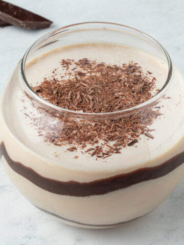 Mudslide in a short round glass.