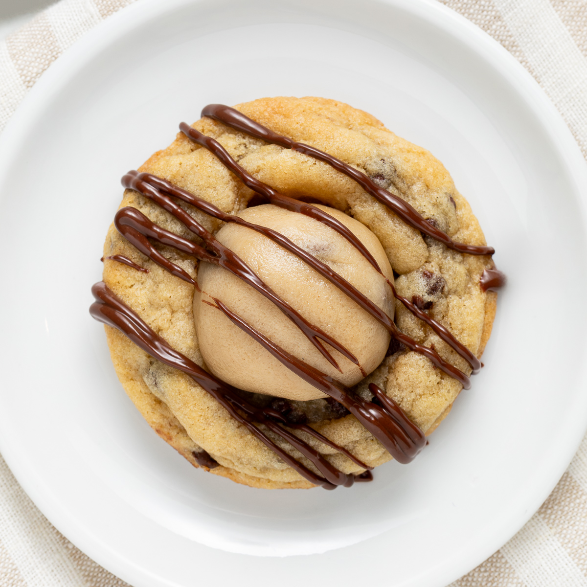 Chocolate Chip Cookie Dough Cookies - The Live-In Kitchen
