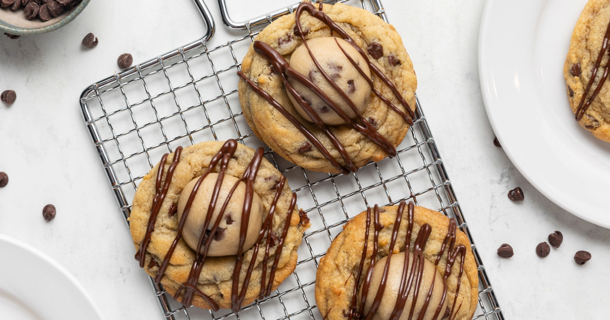 Chocolate Chip Cookie Dough Cookies - The Live-In Kitchen