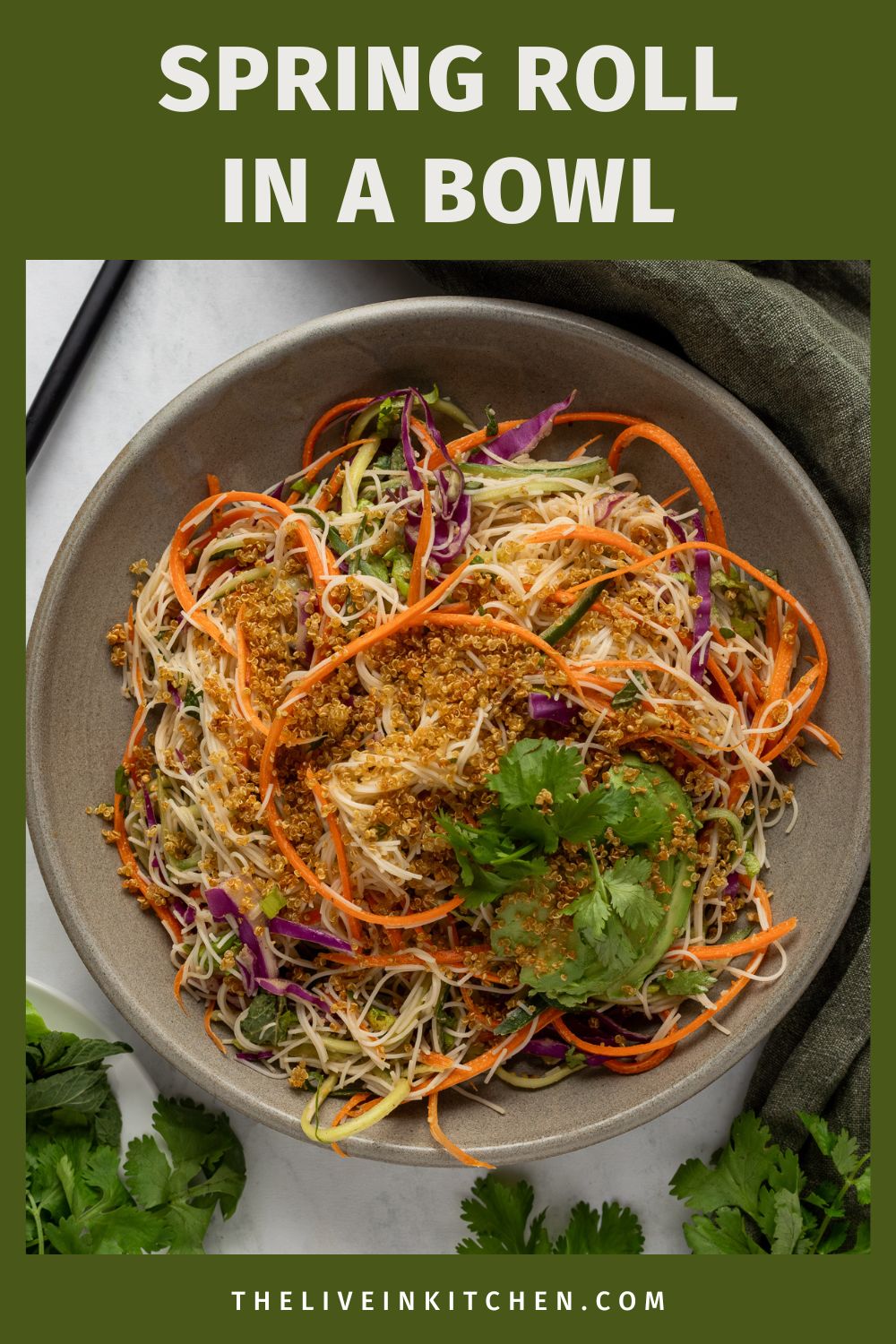 Spring Roll Salad - The Live-In Kitchen