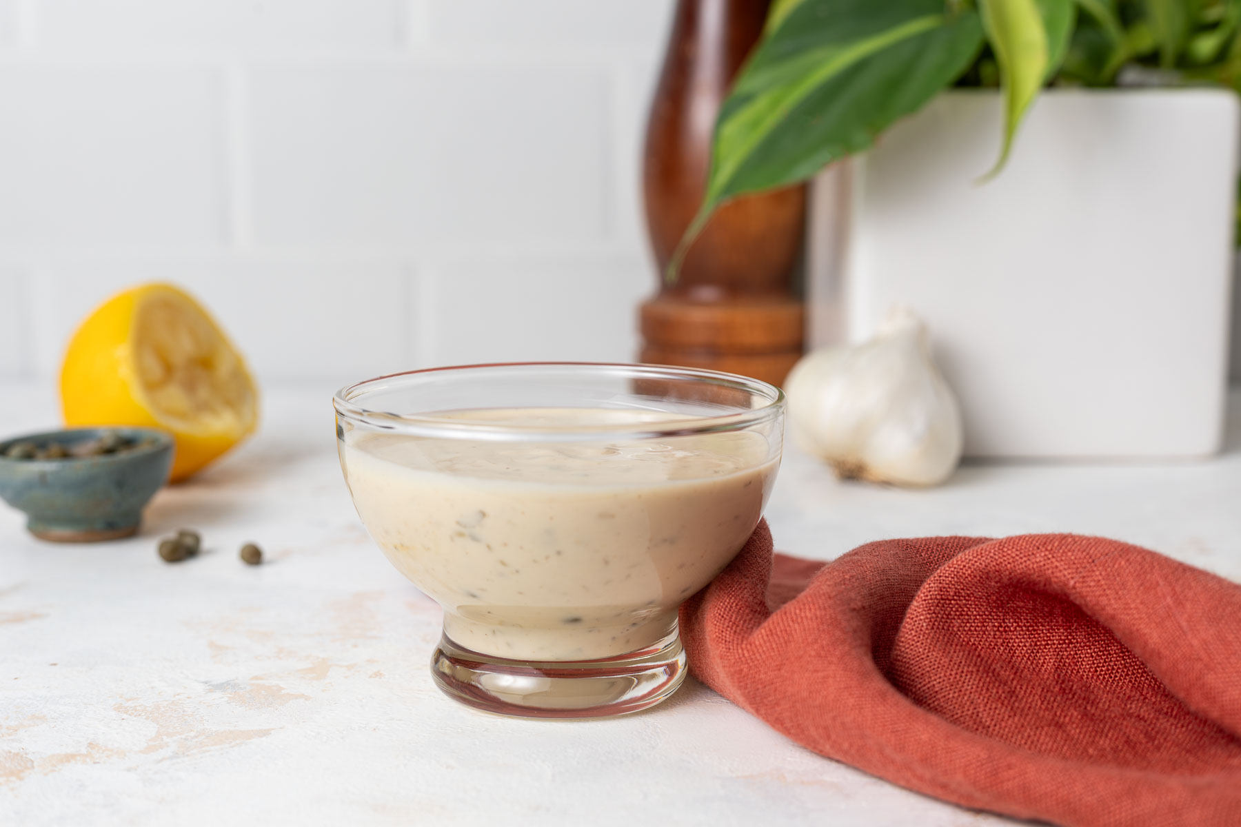 Vegan Caesar Dressing - The Live-In Kitchen